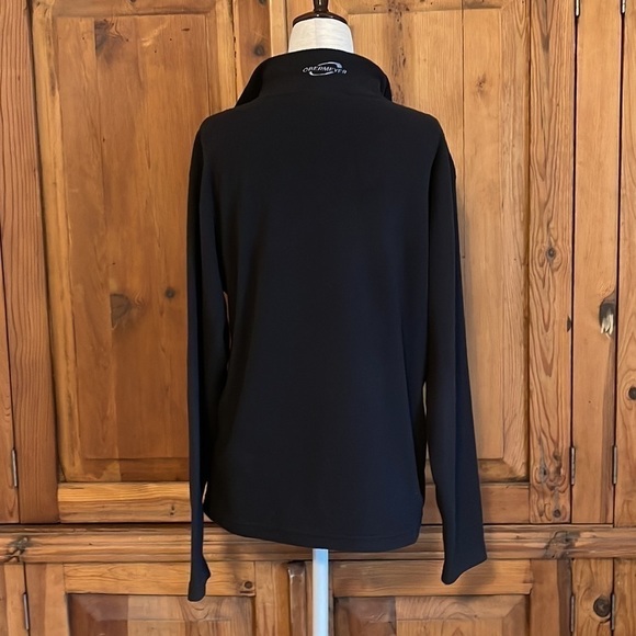 Obermeyer Black quarter zip black jacket Sz XL Juniors PTP: 20.5” - Picture 7 of 12